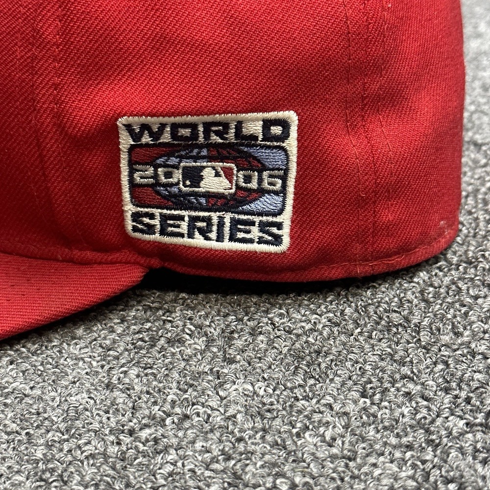St. Louis Cardinals Hat New Era 7 3/8 Fitted Cooperstown MLB 2006 World Series - Picture 2 of 9